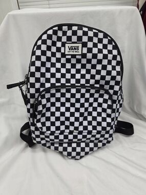 Vans Black and White Checkerboard Backpack